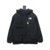 The North Face POLAR Waterproof and Windproof Workwear Multi-pocket Drawstring Hooded Down Jacket Black - TNC028