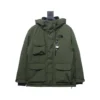 The North Face POLAR Waterproof and Windproof Workwear Multi-pocket Drawstring Hooded Down Jacket Green - TNC027