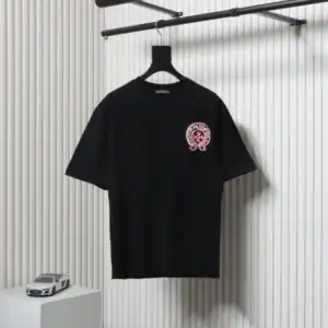 Chrome Hearts 25ss Oil Painting Overlapping Horseshoe Logo T-shirt Black - CHS010