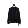 Chrome Hearts CH 25ss Blue Horseshoe Cross Round Neck Long Sleeve Black - CHK019