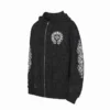 Chrome Hearts Cross Flower Arm Zipper Hoodie 24SS Black - CHK004