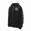 Chrome Hearts Horseshoe Logo Zip Up Hoodie Black - CHK032