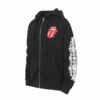 Chrome Hearts Red Tongue Zip Up Hoodie Black - CHK014