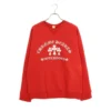 Chrome Hearts Triple Cross Embroidered Cemetery Cross Hollywood Long Sleeve Red - CHK046