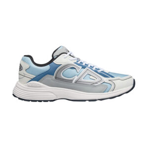 DIOR B30 SNEAKER LIGHT BLUE MESH AND BLUE GRAY AND WHITE TECHNICAL FABRIC - DO0206