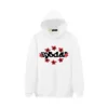 Sp5der Print Floral Hoodie White - SDH050