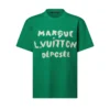 LOUIS VUITTON EMBROIDERED SIGNATURE SHORT-SLEEVED T-SHIRT - LVTS257