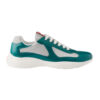 PRADA AMERICA'S CUP METALLIC LEATHER AND BIKE FABRIC SNEAKERS - PRS083